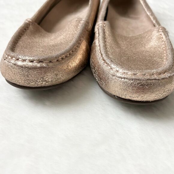 Vionic Debbie Metallic Rose Gold Leather Loafer Size 8.5 - Picture 3 of 6